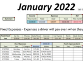 Excel mileage tool.